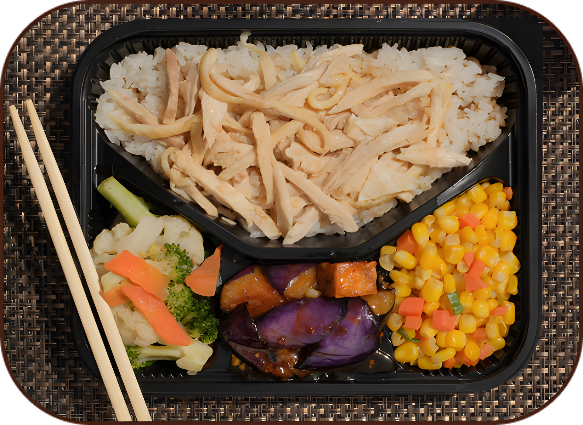 Bento box with protein option